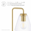 Element Glass Table Lamp in Satin Brass