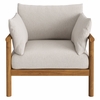 Eleni 4-Piece Outdoor Patio Teak Wood Sofa Set