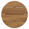 Eleni 20-Inch Round Outdoor Patio Teak Wood Side Table
