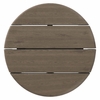 Eleni 20-Inch Round Outdoor Patio Teak Wood Side Table