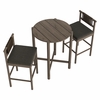 Eleni 3-Piece Outdoor Patio Teak Wood Bar Set