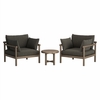 Eleni 3-Piece Outdoor Patio Teak Wood Furniture Set