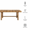 Eleni 41-Inch Outdoor Patio Teak Wood Coffee Table