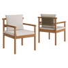 Eleni 7 Piece Outdoor Patio Teak Wood Dining Set