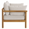 Eleni Outdoor Patio Teak Wood Armchair