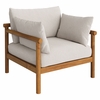 Eleni Outdoor Patio Teak Wood Armchair
