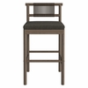 Eleni Outdoor Patio Teak Wood Bar Stools Set of 2