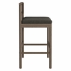 Eleni Outdoor Patio Teak Wood Bar Stools Set of 2
