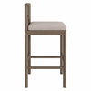 Eleni Outdoor Patio Teak Wood Bar Stools Set of 2