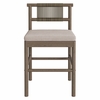 Eleni Outdoor Patio Teak Wood Counter Stools Set of 2