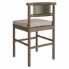 Eleni Outdoor Patio Teak Wood Counter Stools Set of 2