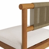 Eleni Outdoor Patio Teak Wood Counter Stools Set of 2