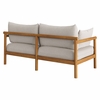 Eleni Outdoor Patio Teak Wood Loveseat