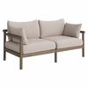 Eleni Outdoor Patio Teak Wood Loveseat