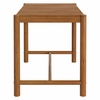 Eleni Rectangle 56-Inch Outdoor Patio Teak Wood Rectangular Bar Table
