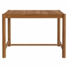 Eleni Rectangle 56-Inch Outdoor Patio Teak Wood Rectangular Bar Table