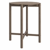 Eleni Round 35 Inch Outdoor Patio Teak Wood Round Bar Table