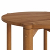 Eleni Round 35 Inch Outdoor Patio Teak Wood Round Bar Table