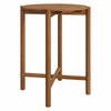 Eleni Round 35 Inch Outdoor Patio Teak Wood Round Bar Table