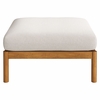 Eleni Square Outdoor Patio Teak Wood Ottoman