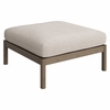 Eleni Square Outdoor Patio Teak Wood Ottoman