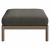 Eleni Square Outdoor Patio Teak Wood Ottoman