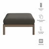 Eleni Square Outdoor Patio Teak Wood Ottoman