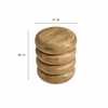 Ellery Round Stacked Wood Side Table