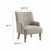 Ellington Fabric Upholstered Accent Armchair