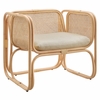 Ellis Natural Rattan Accent Armchair