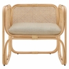 Ellis Natural Rattan Accent Armchair