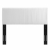 Eloise Channel Tufted Performance Velvet Full/Queen Headboard in White
