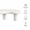 Elowen Outdoor Patio Coffee Table in White