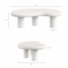Elowen Outdoor Patio Coffee Table in White