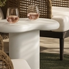 Elowen Outdoor Patio Side Table in White