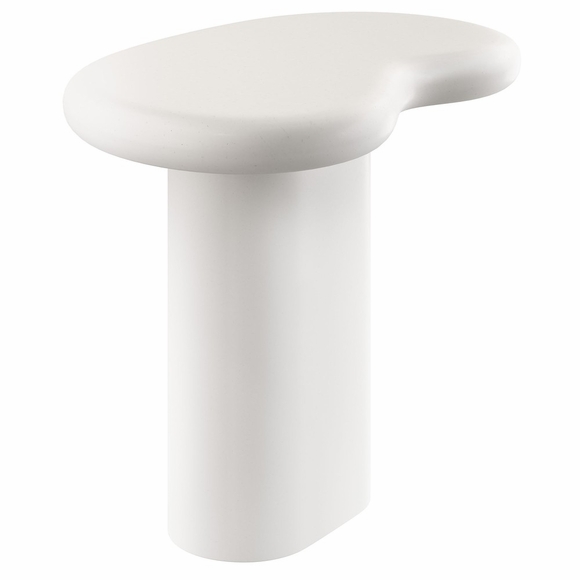Elowen Outdoor Patio Side Table in White