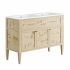 Elysian 48" Double Sink Bathroom Vanity in Burl