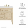 Elysian 48" Double Sink Bathroom Vanity in Burl