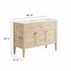 Elysian 48" Double Sink Bathroom Vanity in Burl
