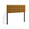 Emily Fabric Upholstered Queen Size Headboard