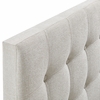 Emily Fabric Upholstered Queen Size Headboard