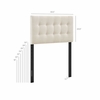 Emily Fabric Upholstered Twin Size Headboard