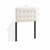Emily Stain-Resistant Performance Velvet Twin Size Headboard