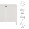 Emmeline 35" 2-Door Scalloped Sideboard Cabinet