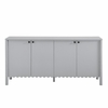 Emmeline 66" 4-Door Scalloped Sideboard Cabinet