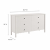 Emmeline Scalloped 6-Drawer Dresser