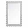 Emmeline Scalloped Rectangle Wall Mirror