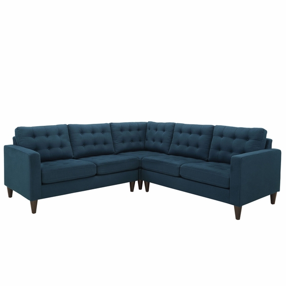 Empress 3 Piece Fabric Sectional Sofa Set