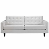 Empress Leather Sofa in White