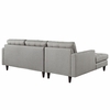 Empress Left-Facing Upholstered Sectional Sofa
